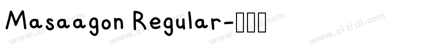 Masaagon Regular字体转换